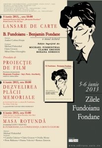 Afis Zilele Fundoianu 2013