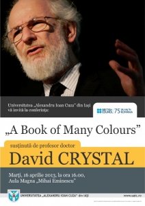 Afis conferinta David Crystal