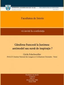 Afis conferinta gandirea franceza
