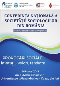 Afis conferinta nationala a societatii sociologilor din Romania