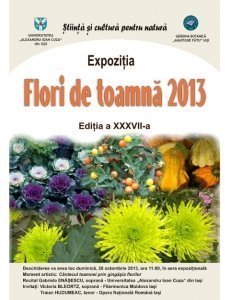 Afis expozitie flori de toamna