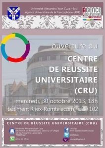 Afis inaugurare CRU Iasi