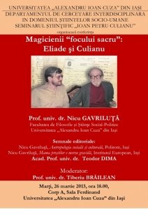 Conferinta Eliade si Culianu