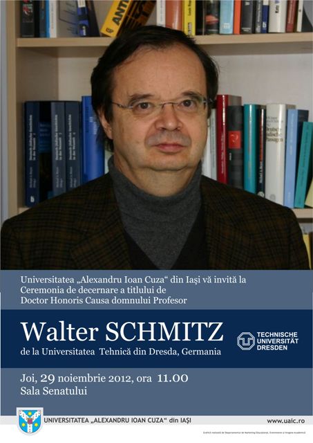 Also discord Antagonist Germanistul Walter SCHMITZ, Doctor Honoris Causa al UAIC
