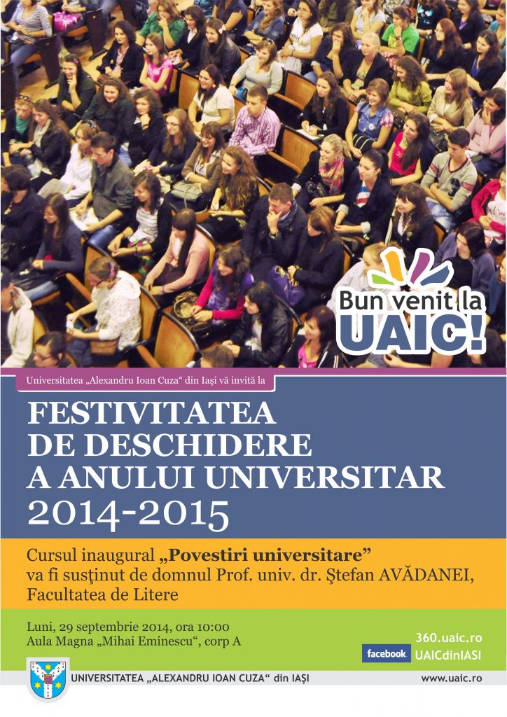 AFIS FESTIVITATE DESCHIDERE AN UNIVERSITAR 2014-2015 CONVERT