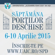 Au început înscrierile pentru „Săptămâna Porţilor Deschise” la UAIC