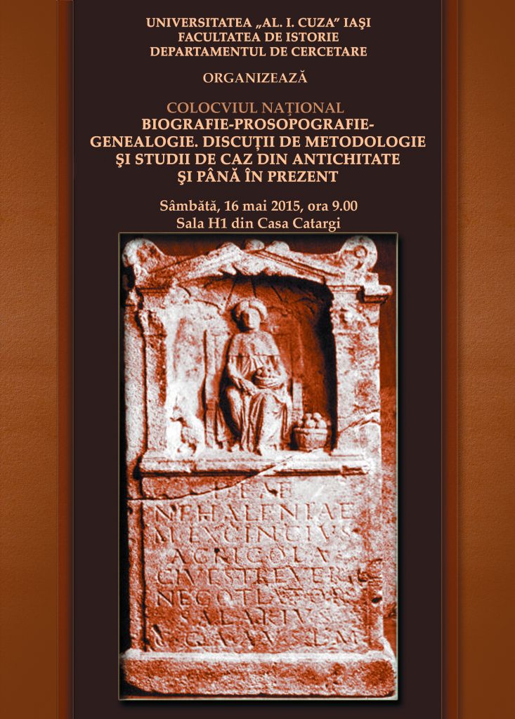 afis prosopografie - istorie - mai 2015