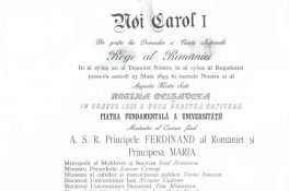 UAIC a intrat în posesia documentului care atestă fondarea Palatului Universitar din Copou
