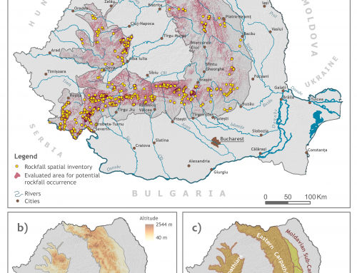 O cercetare la care a colaborat UAIC a condus la realizarea primei hărți naționale a probabilității căderilor de roci – 1.500 km² expuși la risc în Carpați