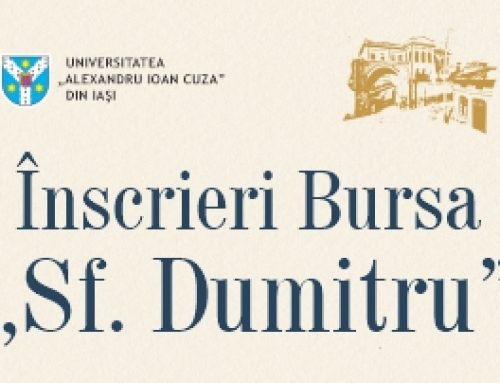 Înscrieri pentru Bursa „Sfântul Dumitru”